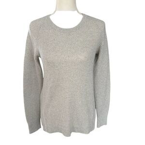 Patagonia Women's Chunky Knit Wool Blend Crewneck Sweater Grey Size XS